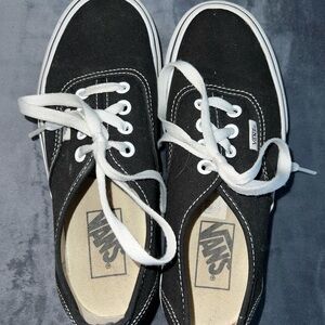 Vans Black Canvas Sneakers
